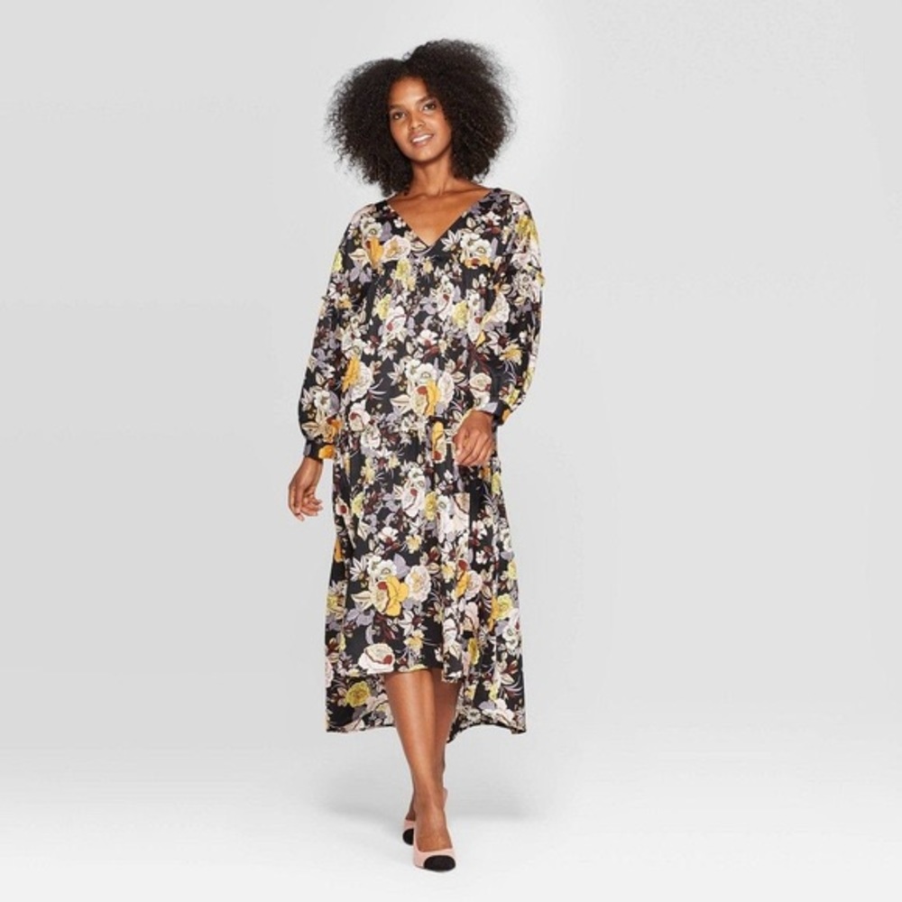 who what wear floral print tiered tent dress